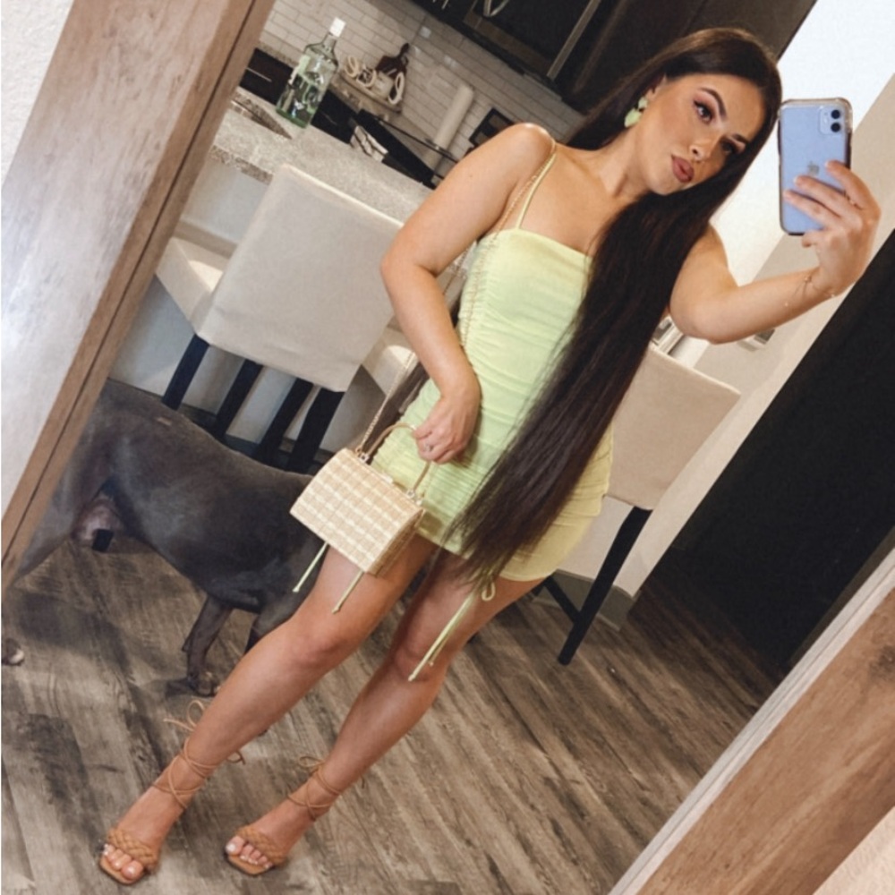 Light Lime Green Mini Dress